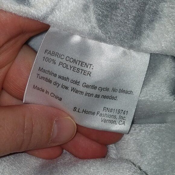 RN 119741 Owl Tree Stars Moon Fleece Baby Blanket Lovey Gray Yellow White SOFT - Picture 3 of 6